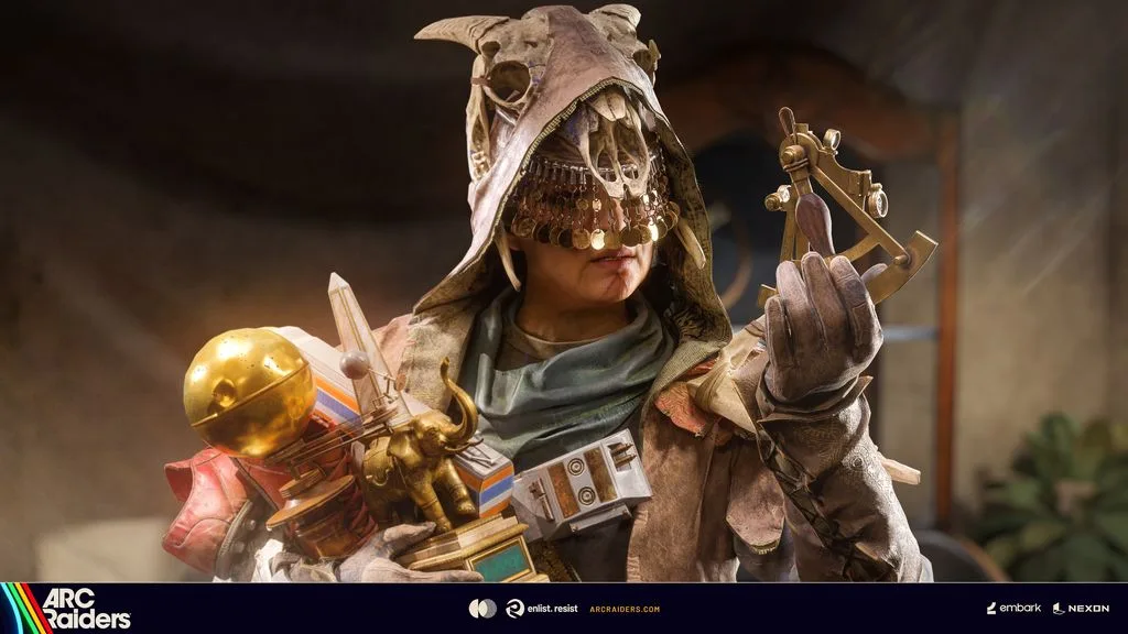 ARC Raiders Forgotten Relics event screenshot showing a Raider recovering a relic in the Rust Belt
