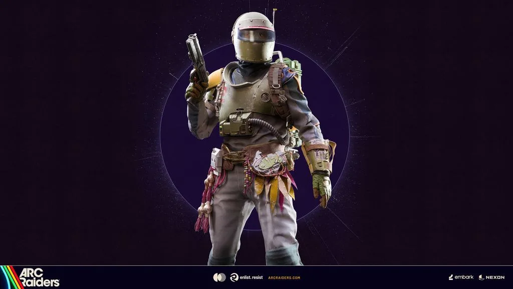 ARC Raiders Trials Season 5 screenshot featuring the heavy-armor Scorta Outfit reward